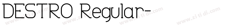 DESTRO Regular字体转换